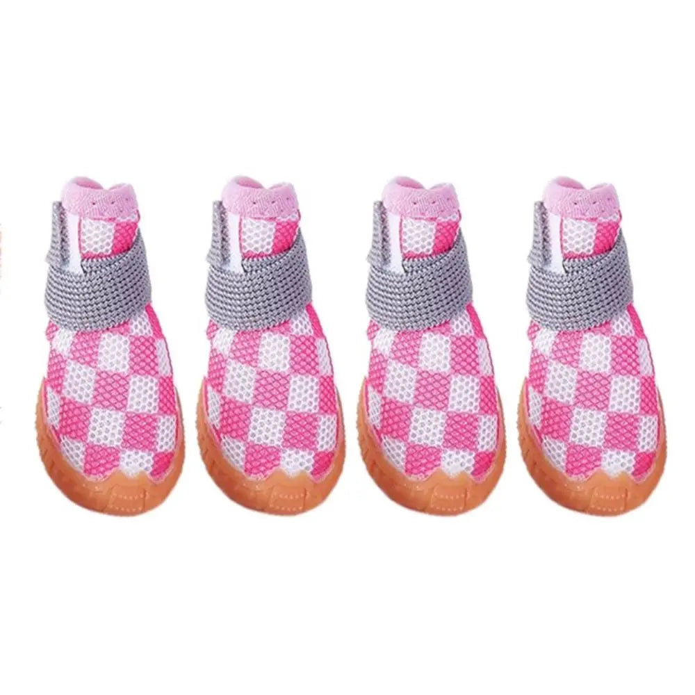 Chaussures Antidérapantes Respirantes pour Chiens – Lot de 4