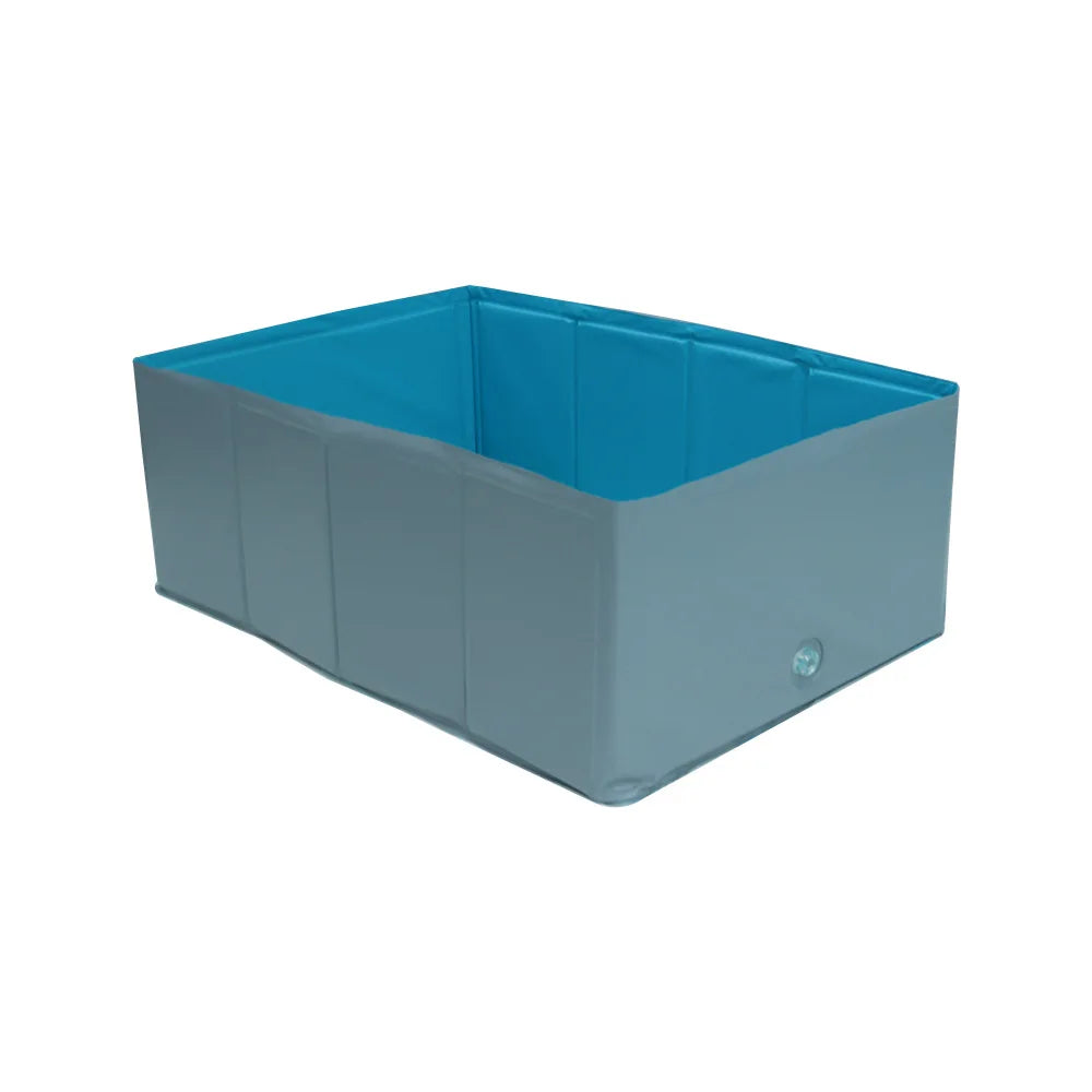 Baignoire Pliable Bleu pour Chiens et Chats