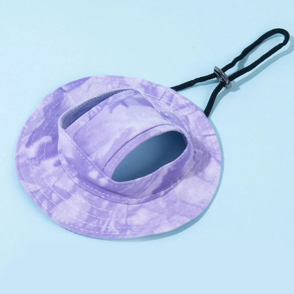 Casquette d’Été Unie pour Chats et Petits Chiens avec Trous pour les Oreilles