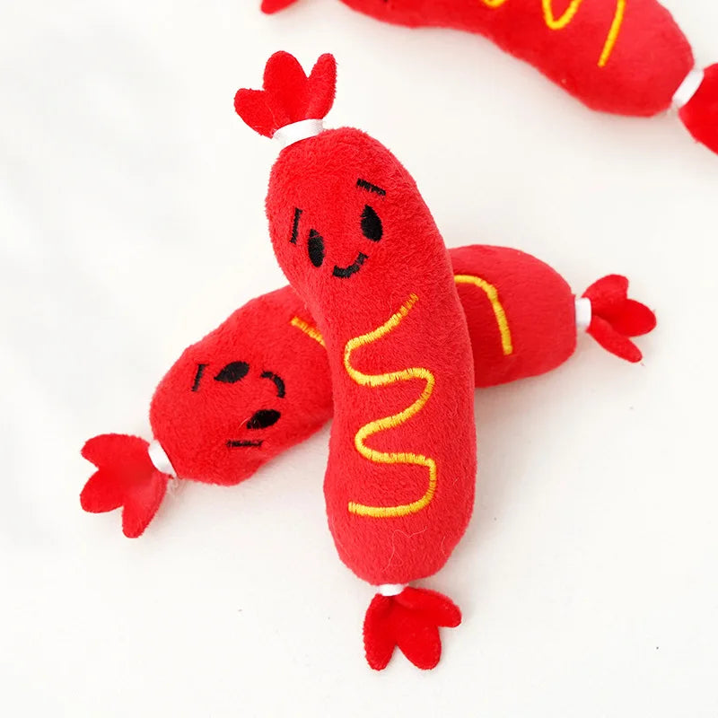 Saucisse Sonore en Polaire pour Petits Chiens