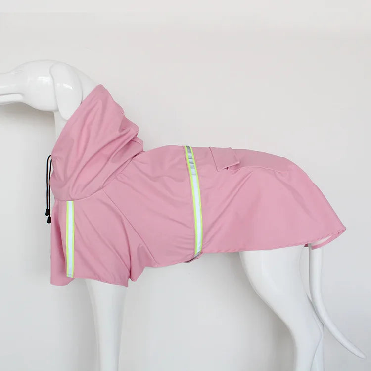 Manteau Imperméable Cape avec Bande Réfléchissante pour Chien
