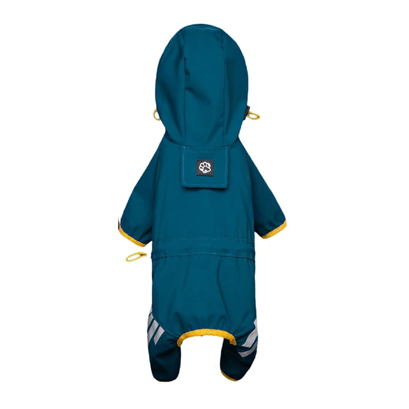 Combinaison Imperméable Réfléchissante pour Petits et Moyens Chiens