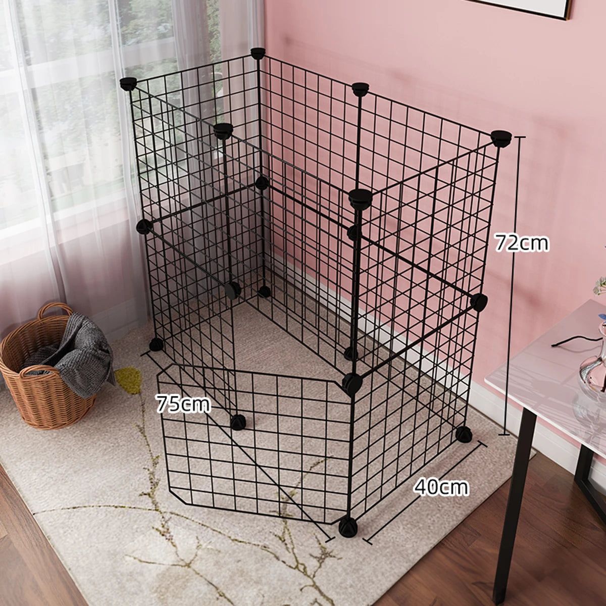 Enclos Modulaire en Grille Métallique pour Animaux