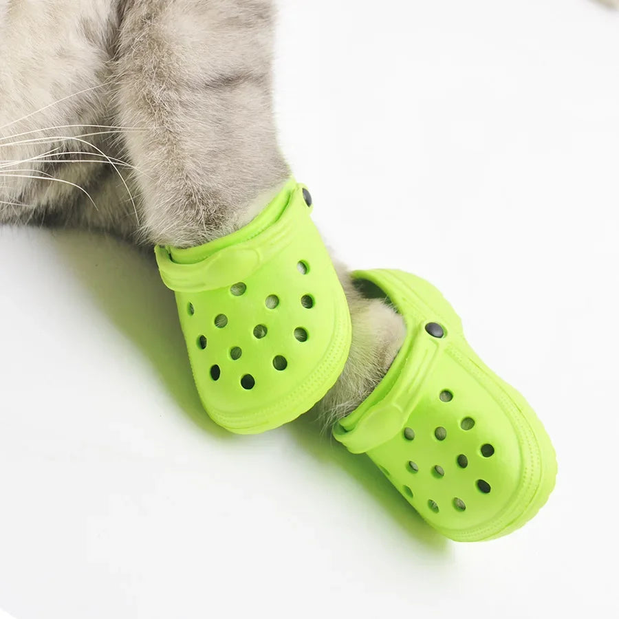 Crocs Trouées Antidérapantes pour Chiens et Chats (Lot de 2)