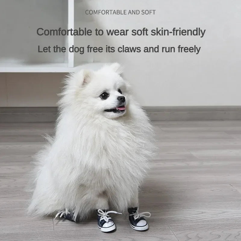Chaussures en Toile pour Chien et Chat – Basket Antidérapante Respirante