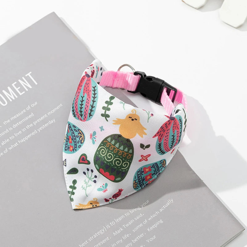 Bandana Ajustable à Motifs Colorés pour Chiens