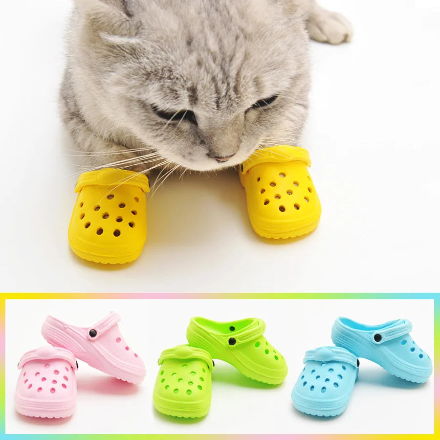 Crocs Trouées Antidérapantes pour Chiens et Chats (Lot de 2)