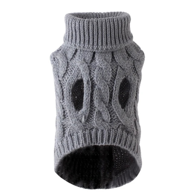 Pull d’Hiver Torsadé pour Petit Chien