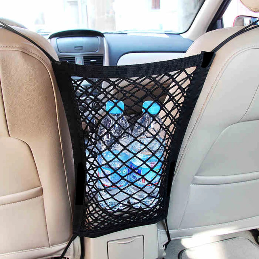 Filet de Séparation Voiture pour Chiens – Élastique 3 Couches avec Poche