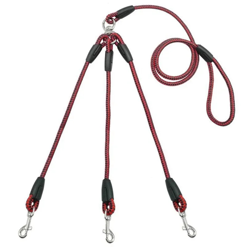 Laisse Triple en Corde pour Chien