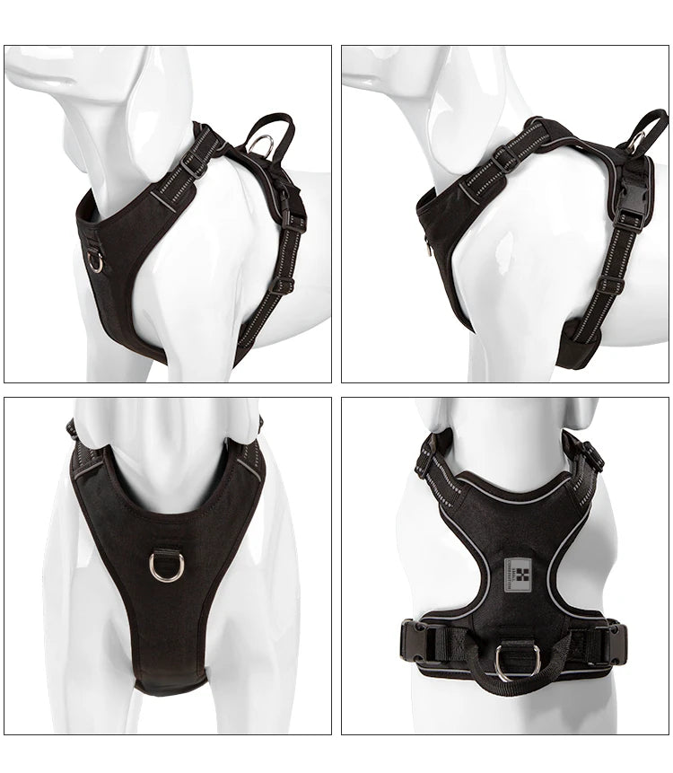 Harnais Gillet Réfléchissant Anti-traction pour Chien