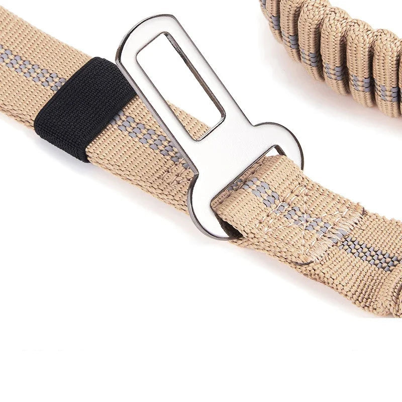 Laisse Tactique & Ceinture de Sécurité Voiture Pro pour Chien