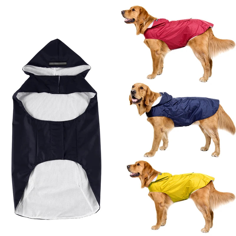 Poncho Imperméable Réfléchissant pour Chien toutes Tailles