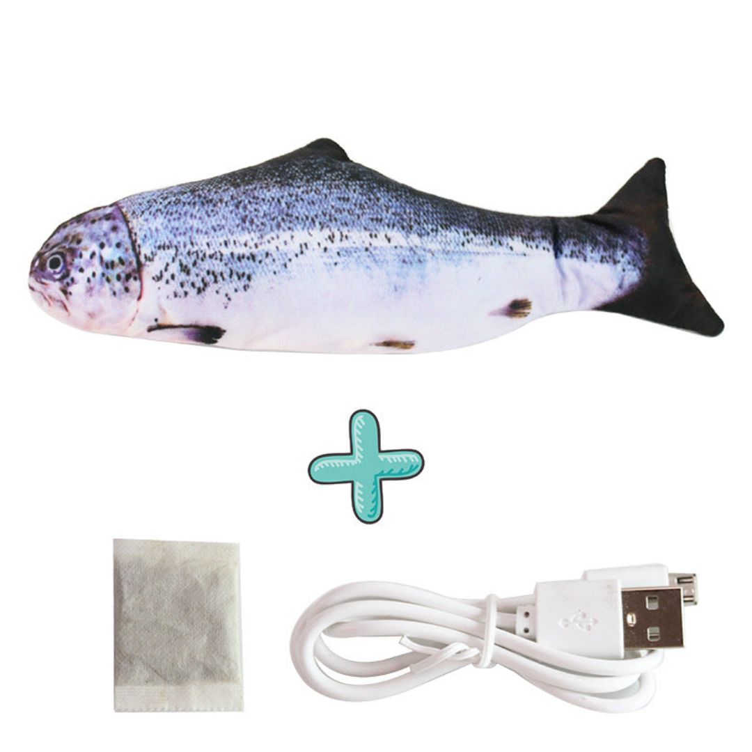 Poisson Interactif qui Remue – Jouet pour Chiens et Chats