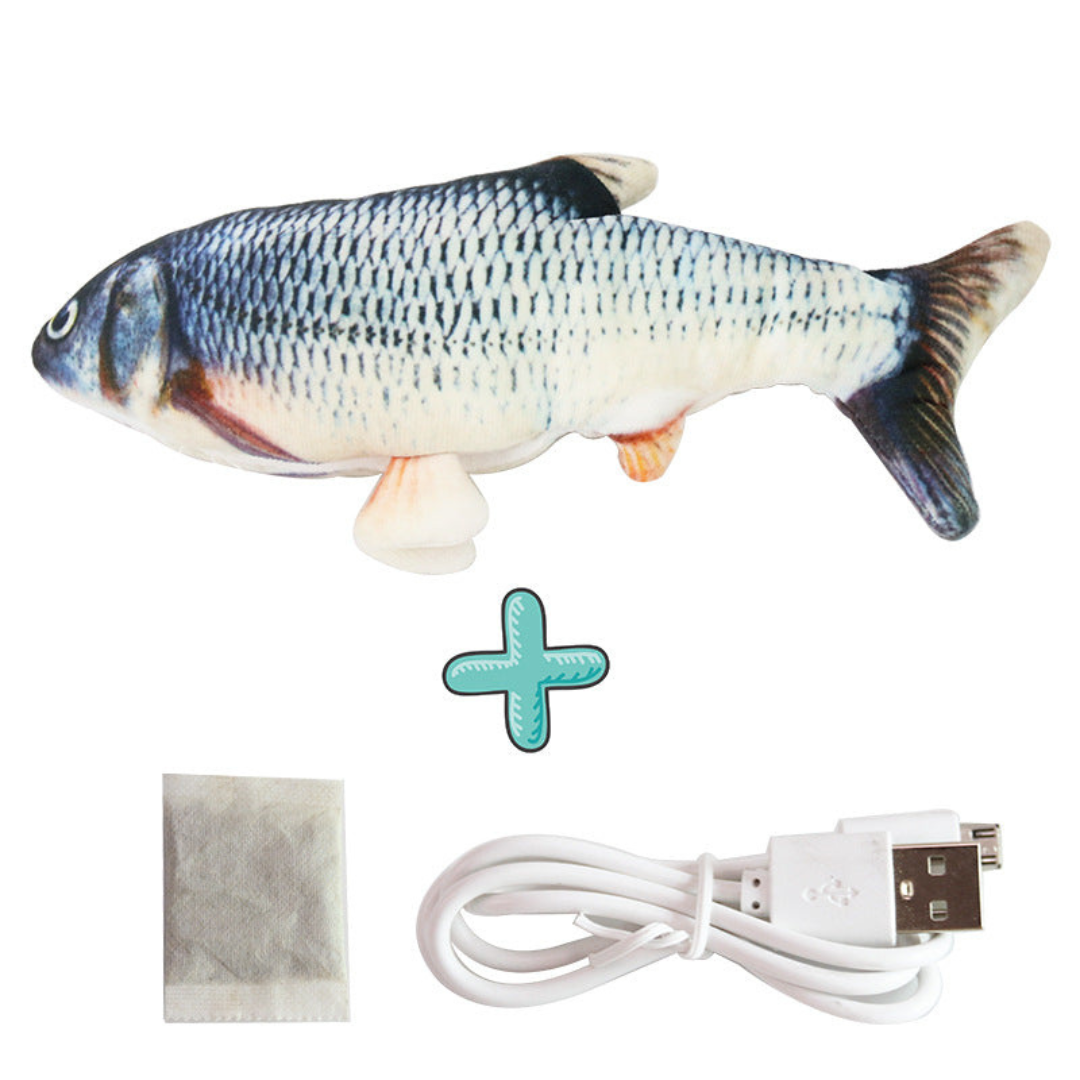 Poisson Interactif qui Remue – Jouet pour Chiens et Chats