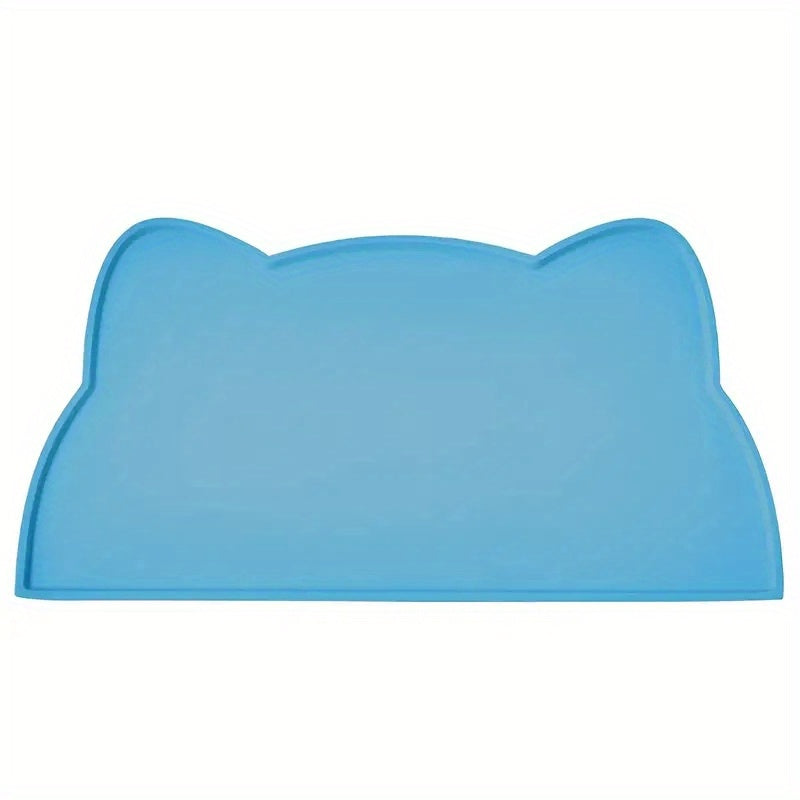 Tapis en Silicone Forme de Chat pour Gamelles