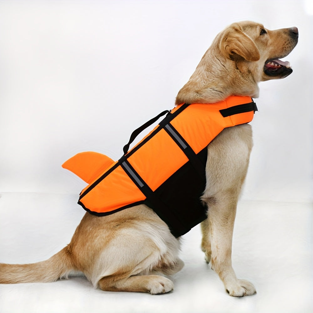 Gilet de Sauvetage Requin Réfléchissant Fluo pour Chiens