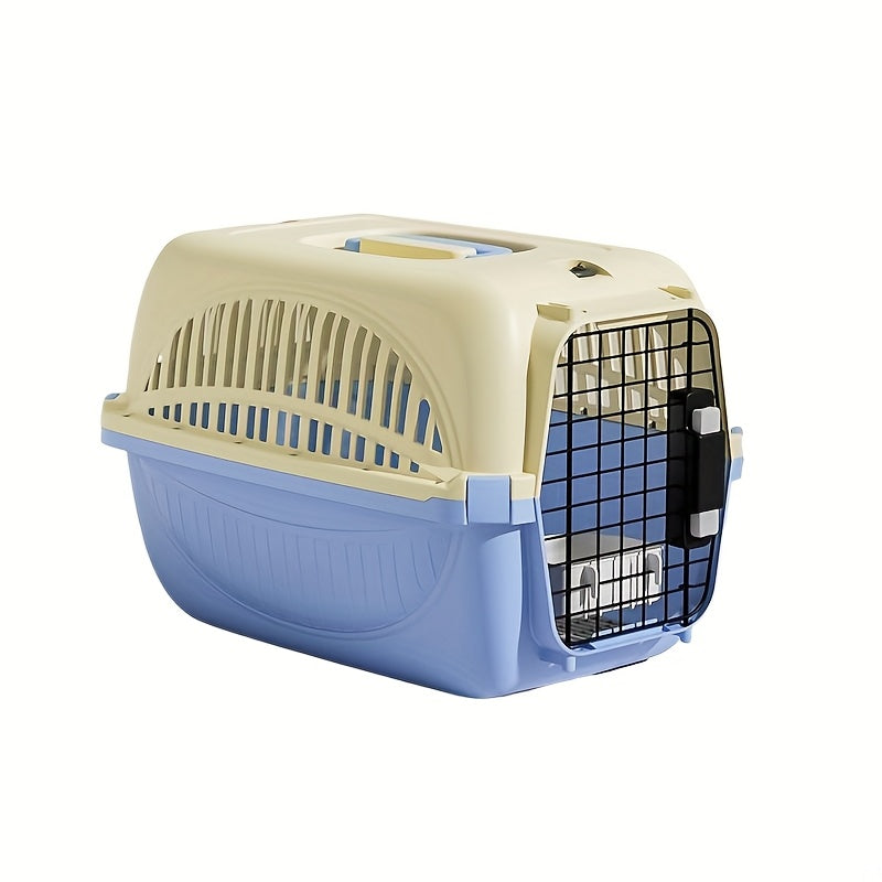 Caisse de transport pour chat en PP avec porte sécurisée