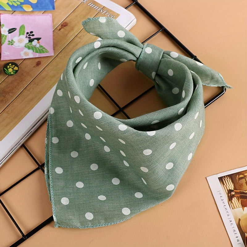 Foulard à Pois en Coton pour Chiens et Chats à Nouer