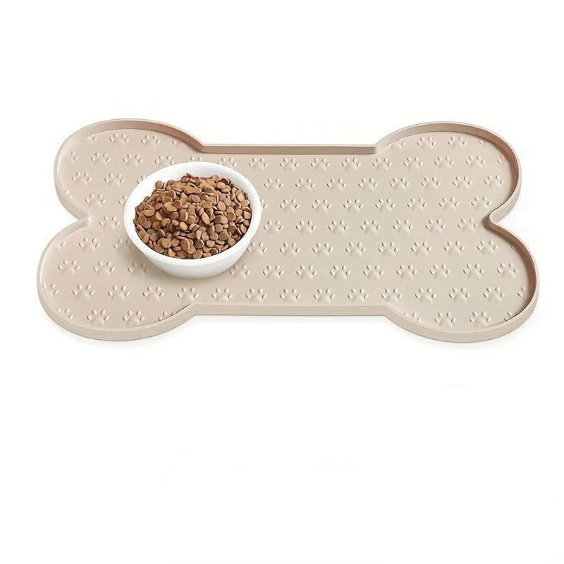 Tapis gamelle en silicone forme os pour chien
