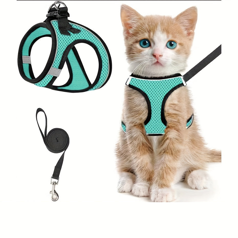 Harnais pour Chat Anti-Fuite avec Laisse