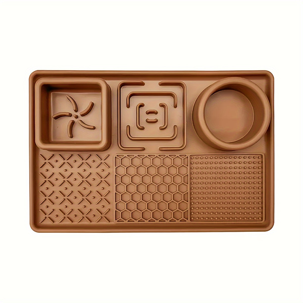 Tapis de léchage & gamelle anti-glouton avec ventouses pour chien