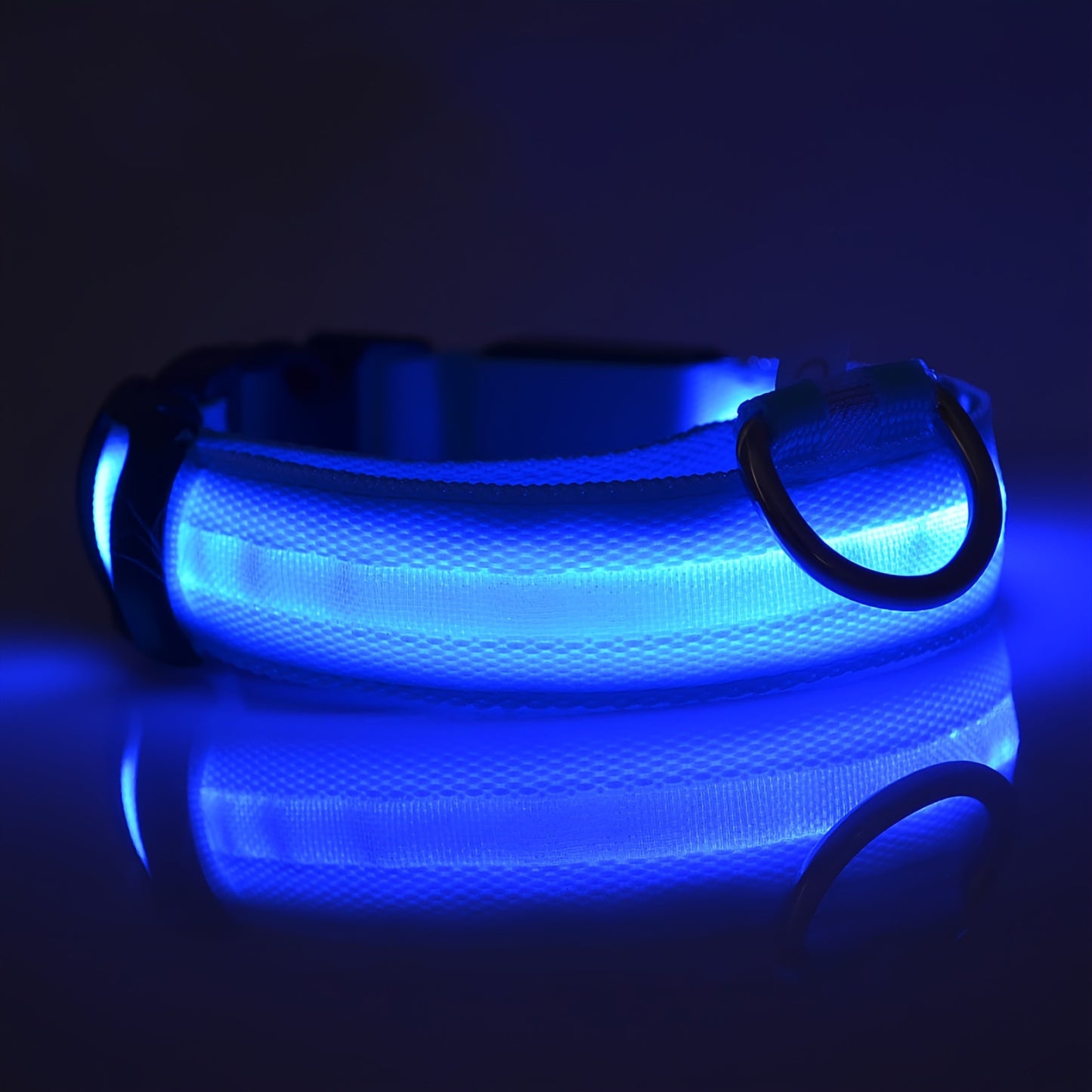 Collier lumineux ajustable pour Chien - sécurité de nuit