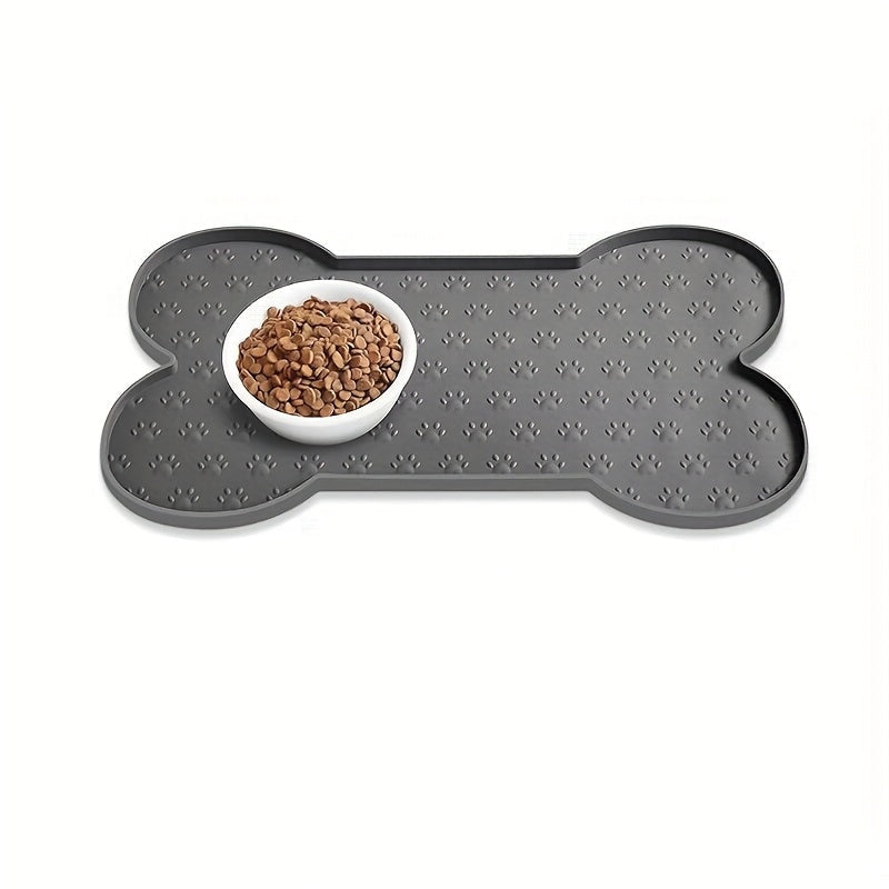 Tapis gamelle en silicone forme os pour chien