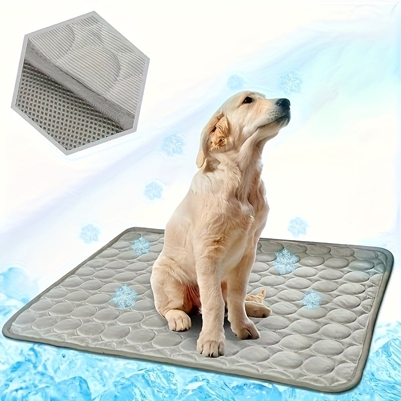 Tapis Rafraîchissant en Tissu Rafraîchissant – Matelas d’Été Lavable pour Chiens
