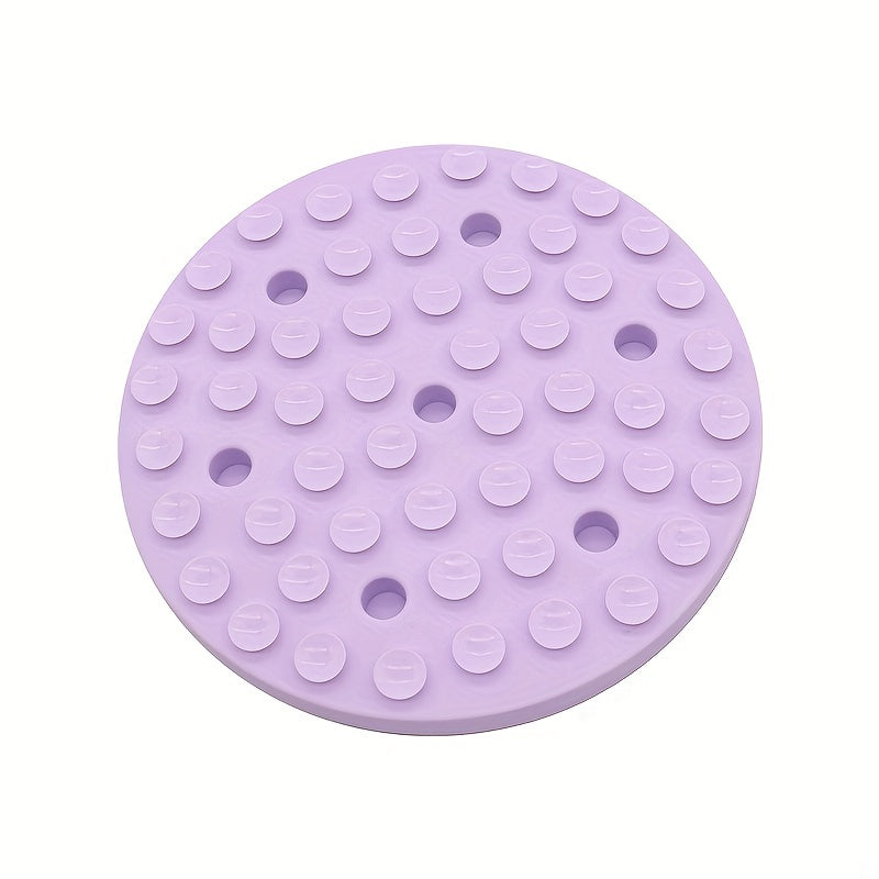 Tapis à Lécher Fleurs en Silicone Anti-Glouton avec Ventouses