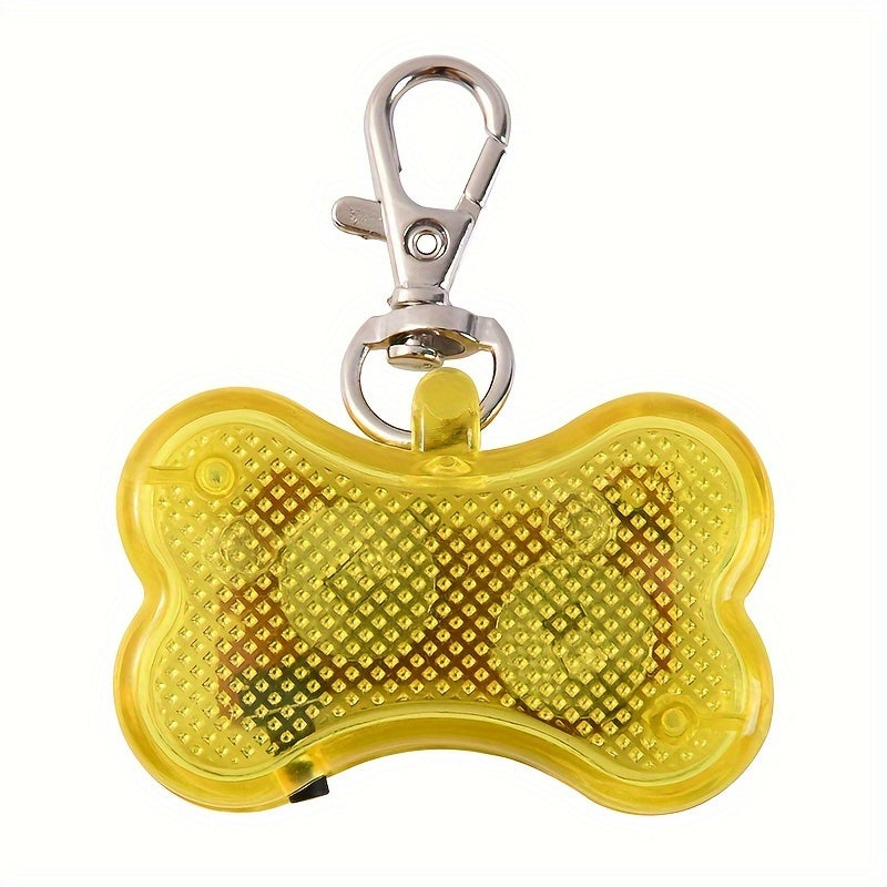 Pendentif lumineux os pour collier de chien