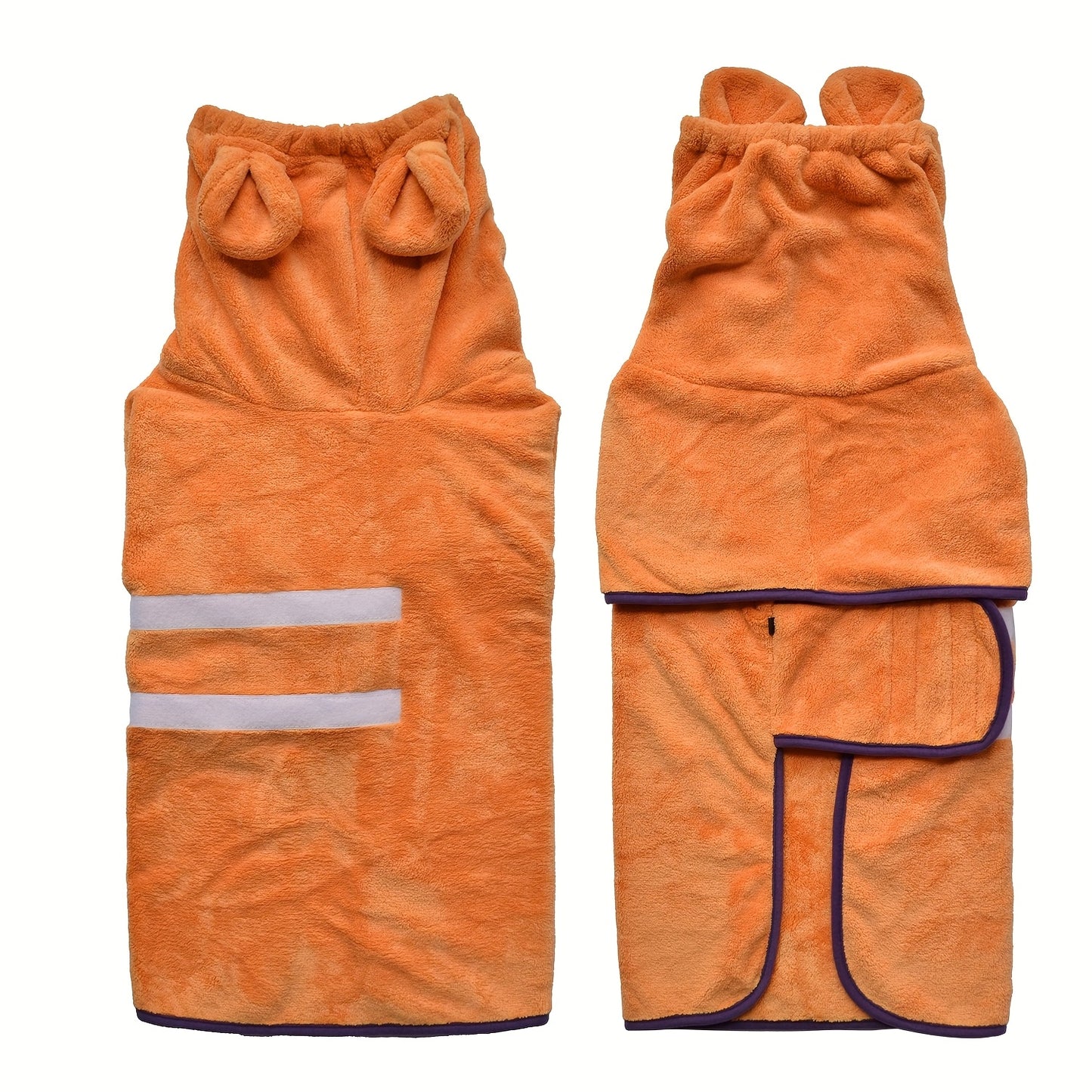 Peignoir de Bain Douillet à Capuche pour Chien