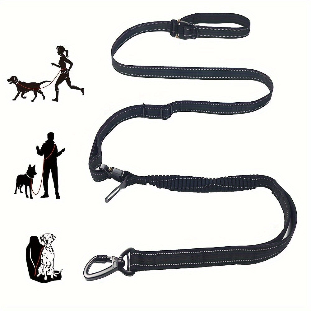 Laisse Mains Libres avec Boucle pour Voiture pour Chien
