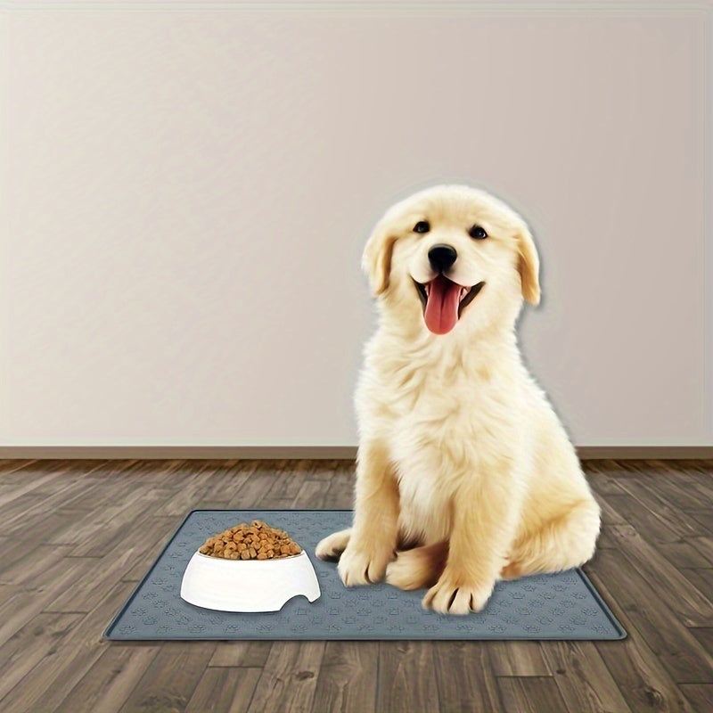 Tapis de gamelle antidérapant en silicone pour chien et chat