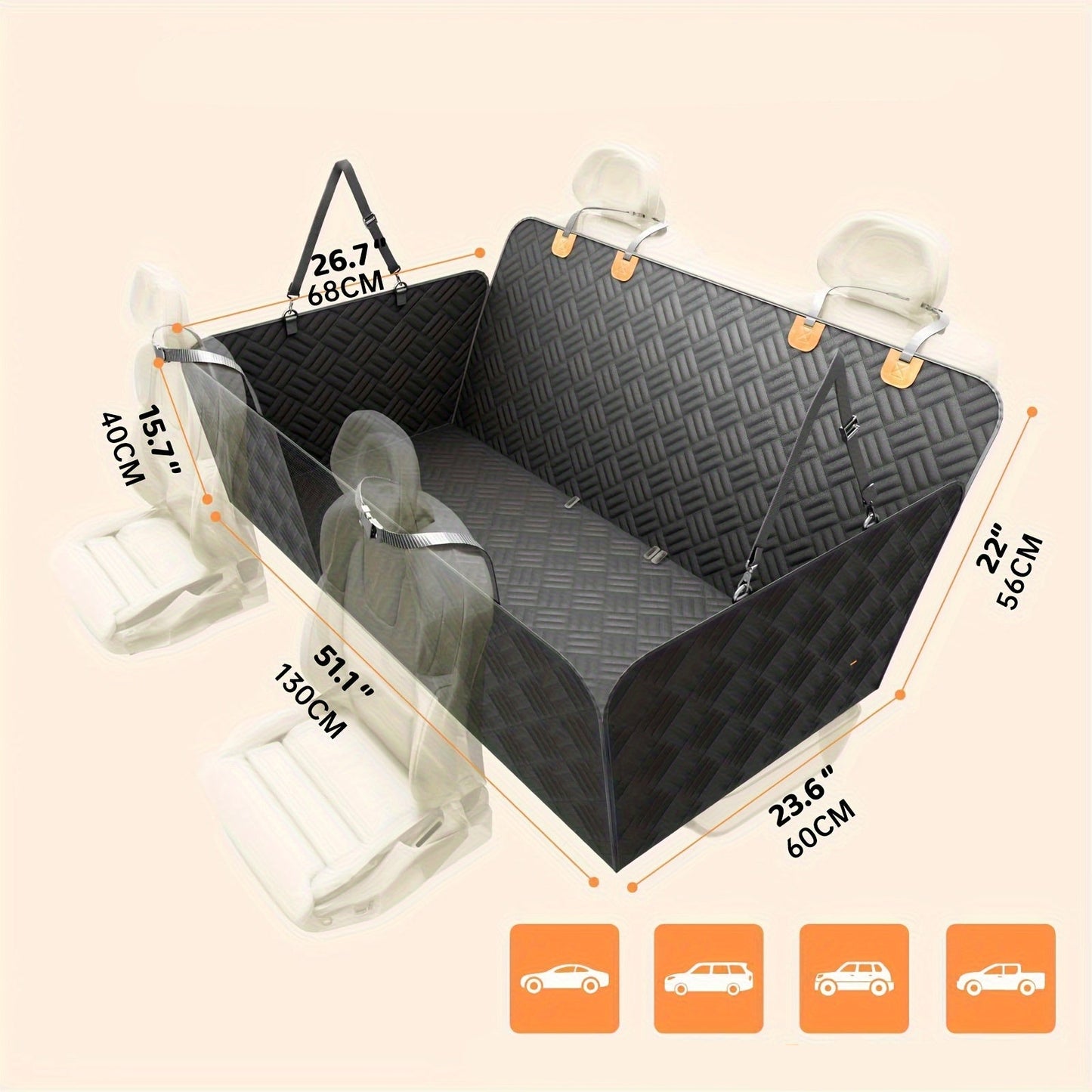 Tapis Protection Voiture Renforcé pour Chien