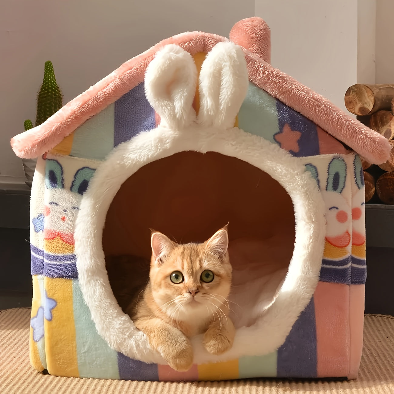 Maison Douillette Lapin pour Chiens et Chats