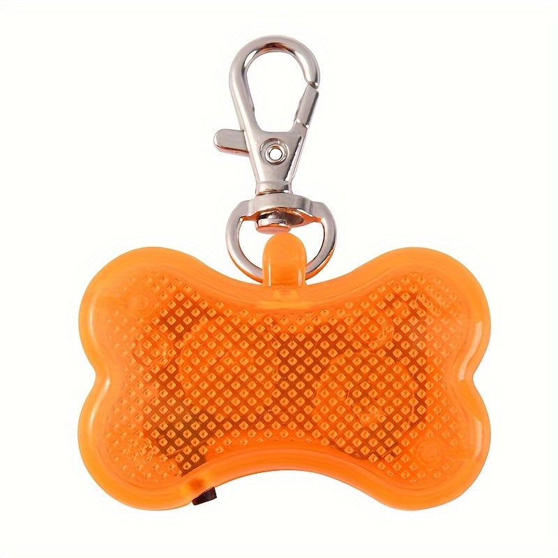 Pendentif lumineux os pour collier de chien