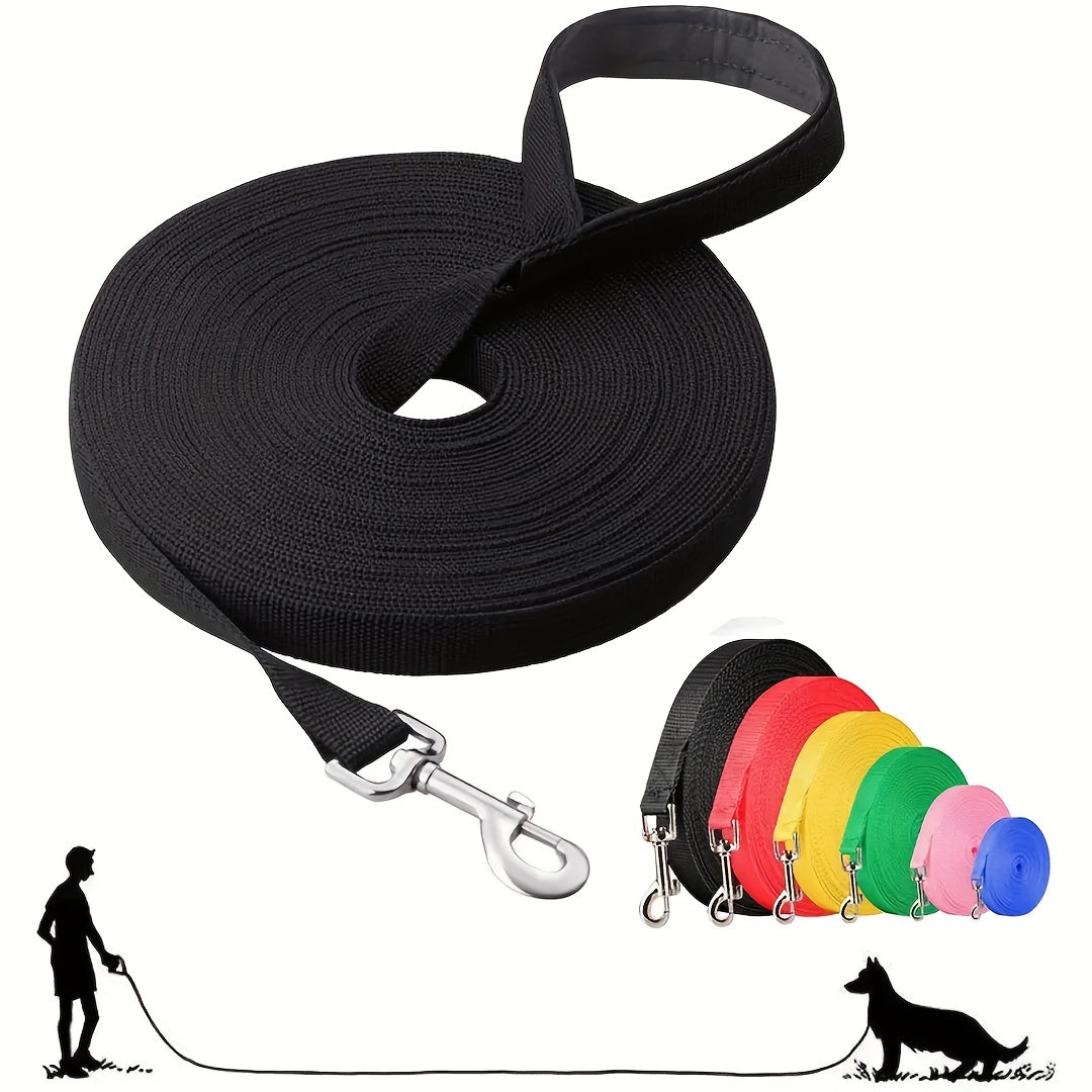 Longe Plate pour Chien – 3 à 9 mètres, couleurs variées