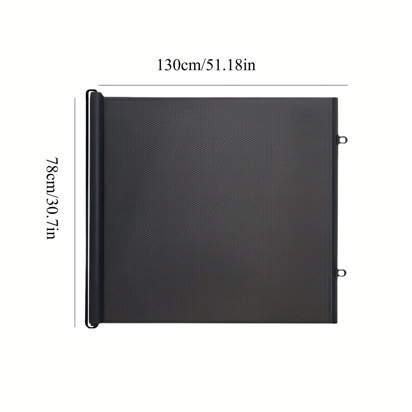 Barrière Rétractable PVC Noire pour Chats et Chiens – Fermeture Automatique