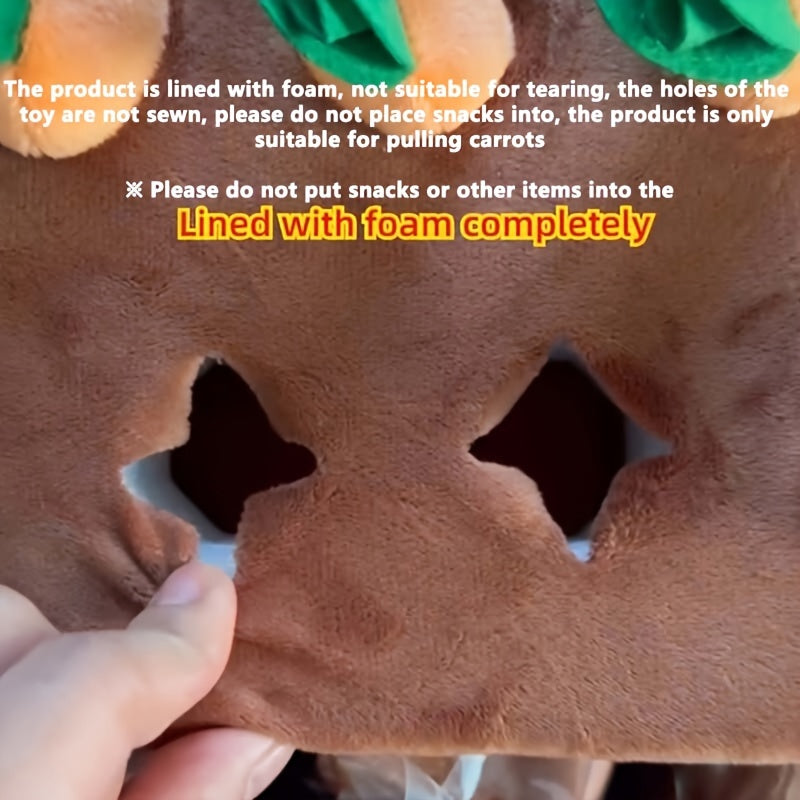 Jeu de Récolte de Carottes en Peluche pour Chiens