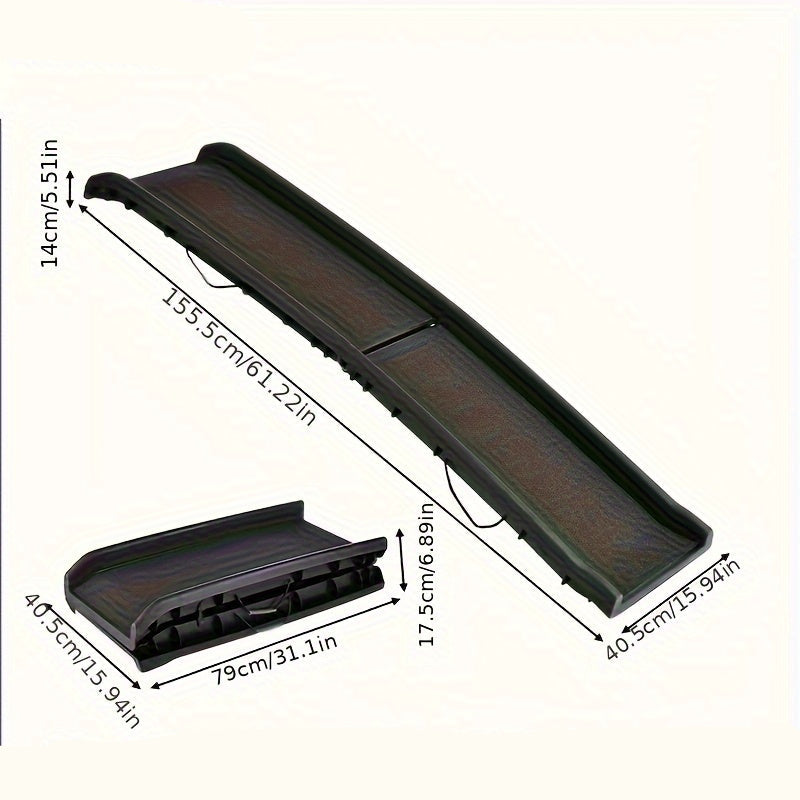 Rampe de Voiture Pliable Antidérapante pour Chien