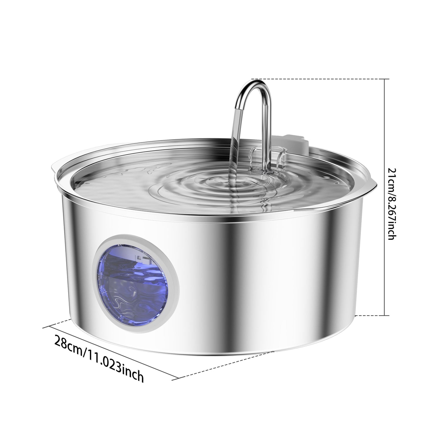 Fontaine inox grande capacité 7L pour Chien