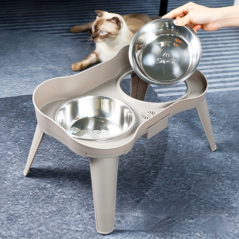 Gamelle surélevée double pour chien et chat