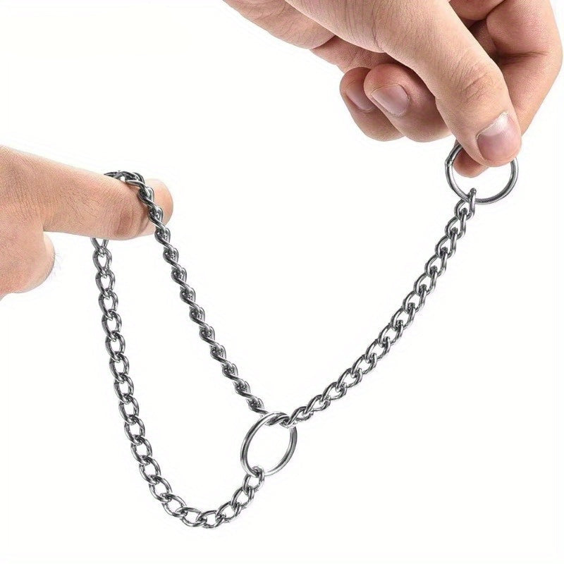 Collier étrangleur en acier inoxydable – double torsion pour dressage Chien