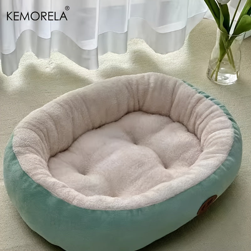 Panier rond Kemorela en peluche pour Chien et Chat