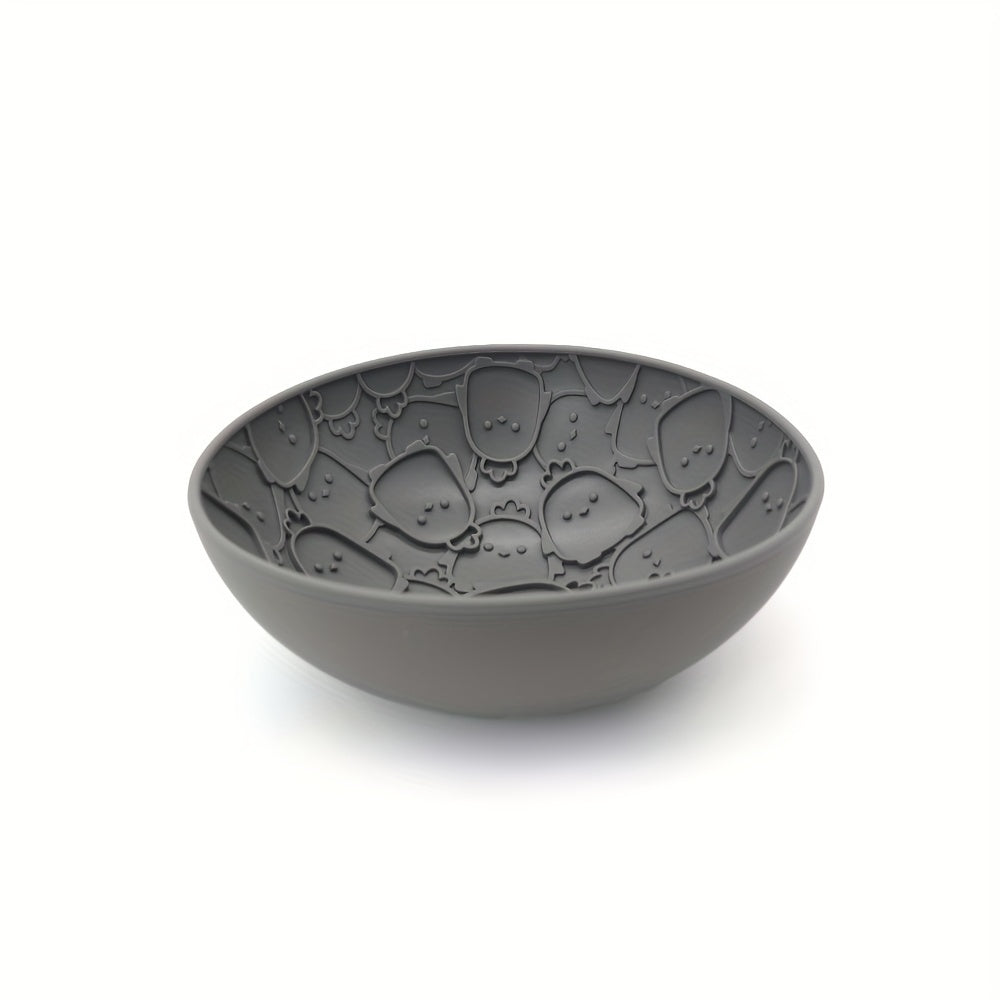 Bol à Lécher en Silicone Antiglouton à Motif pour Chien