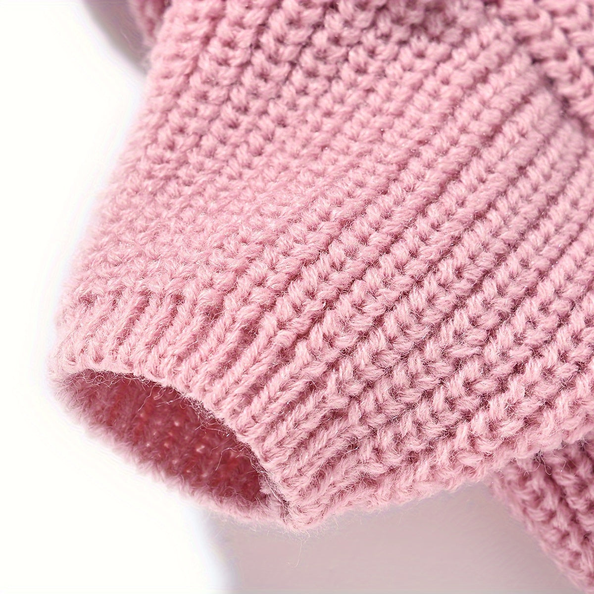 Pull Tricoté avec Boutons Fleur pour Chiens et Chats – Cardigan Rose ou Bleu à Col Replié