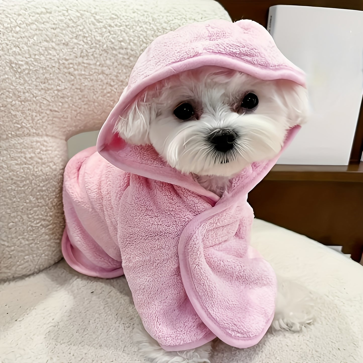 Peignoir Éponge Douce pour Chiens et Chats
