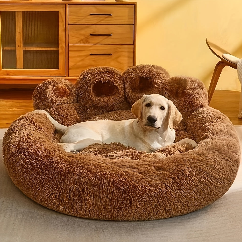 Coussin Patte Géante en Peluche pour Chien et Chat