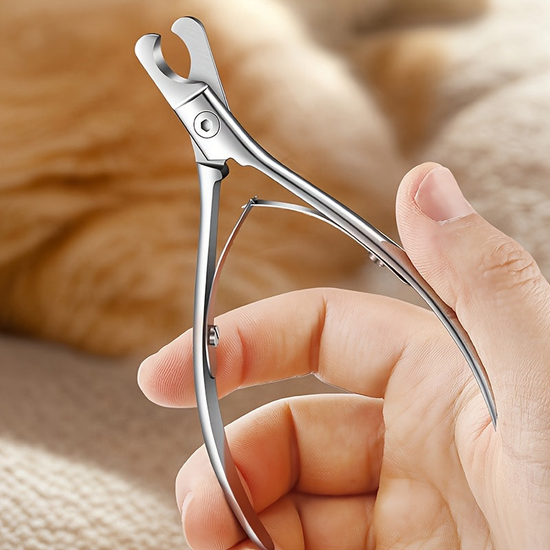 Coupe-Griffes Incurvé en Acier Inoxydable pour Chiens et Chats